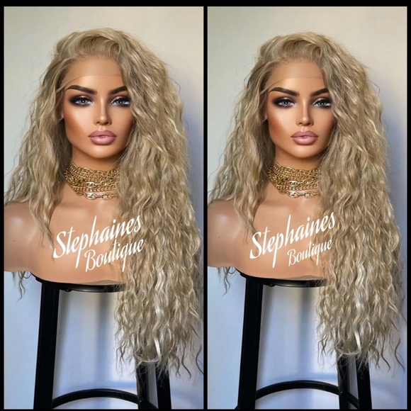 Human Hair Blended Lace Front Wig
